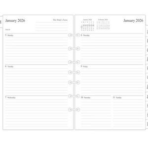 2026 Weekly & Monthly Planner Refill, NEW